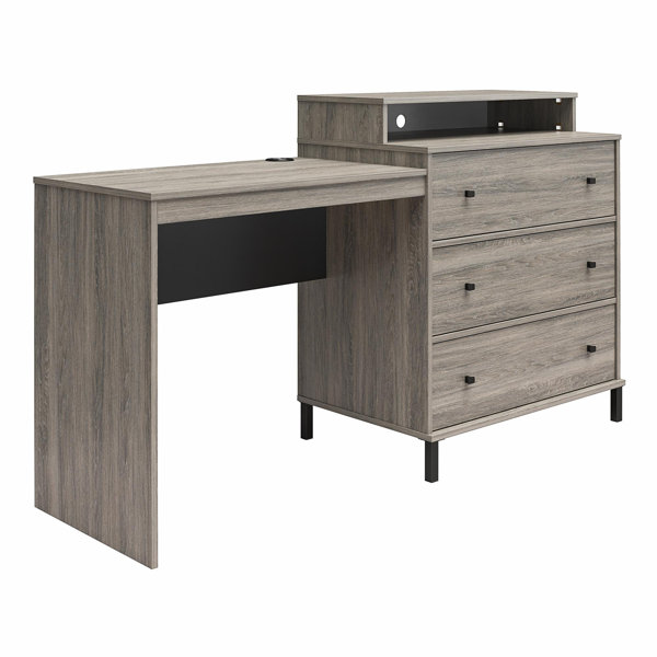 Novogratz Kalissa 3 Drawer Dresser / Desk Combo & Reviews Wayfair